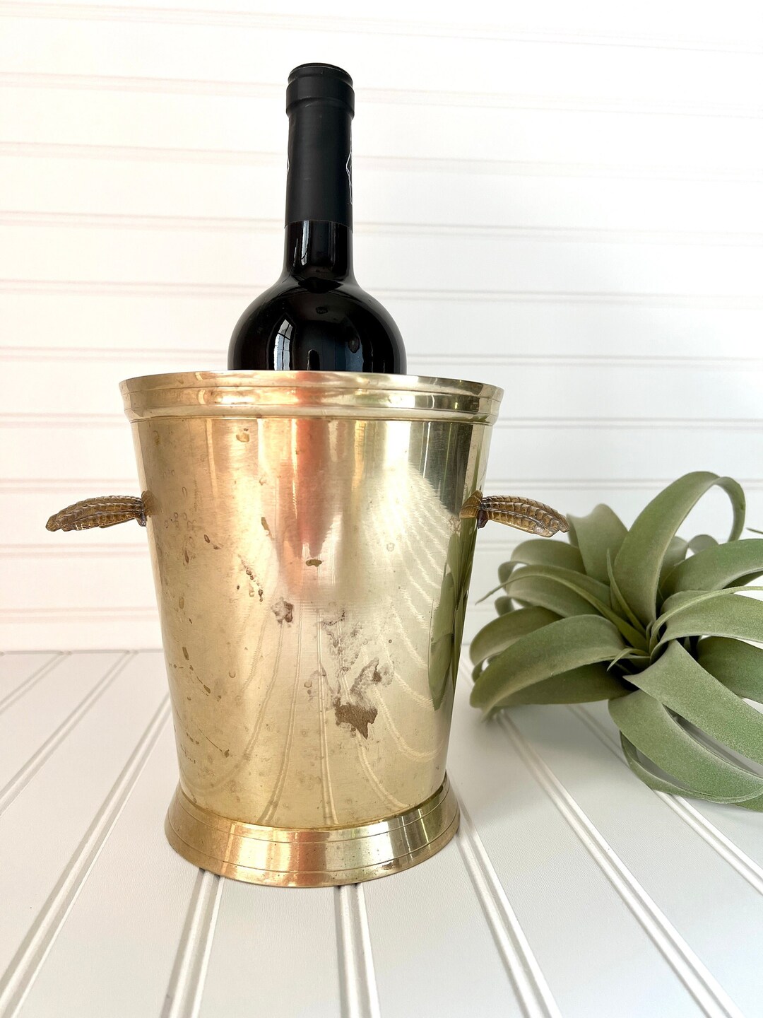 Vintage Brass Ice Bucket Etsy