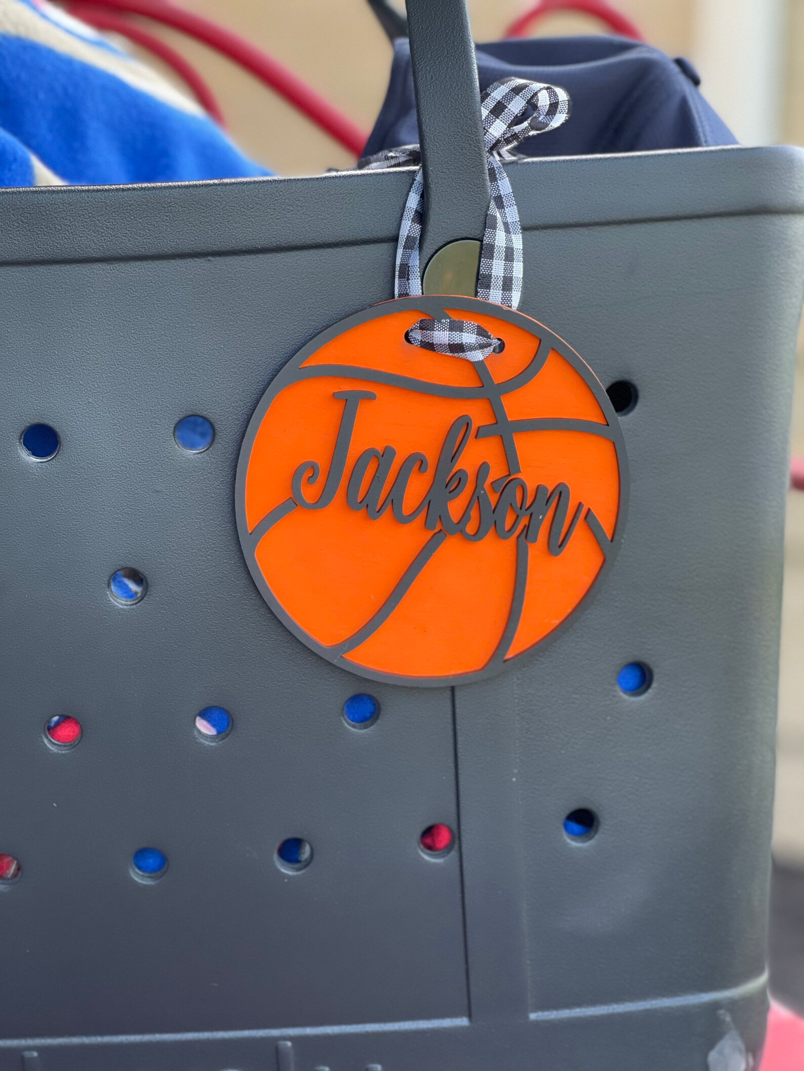 Basketball Bag Tag Etsy
