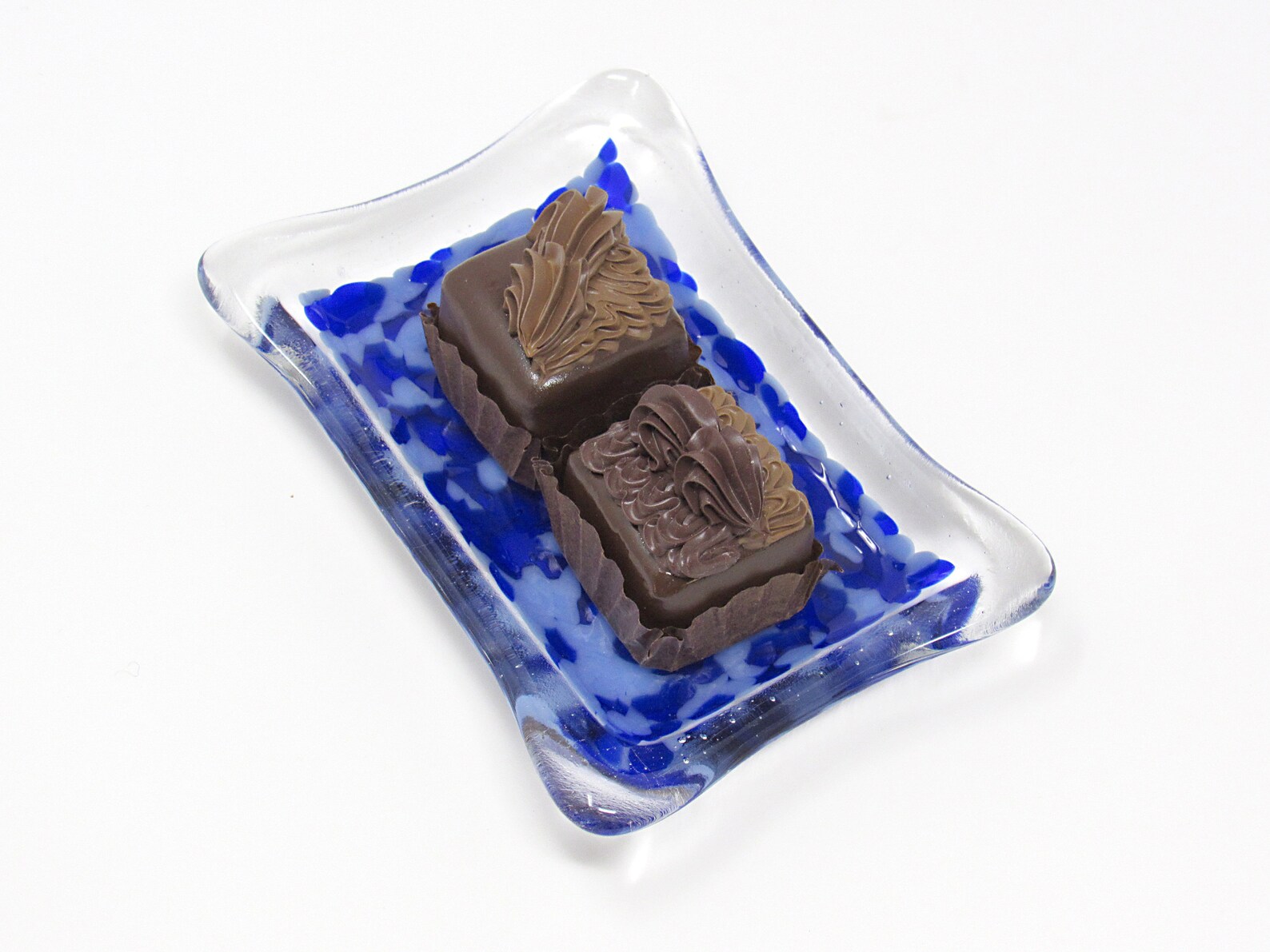 Purple Fused Glass Soap Dish Multiple Tones Bar Soap Etsy