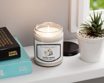 RESTORED | Sea Breeze, Cedar & Sandalwood Soy Candle | Christian Gift for Women | Bible Study Candle | Relaxing Home Decor