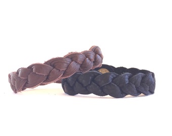 Passende Paare Armband-Set, geflochtenes Lederarmband, schwarzes Lederarmband, braunes Lederarmband, Herren Armband, Sein und Ihr Armband