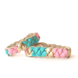 Matching Bracelet Set, Stacking Bracelets, Braided Leather Bracelets, Diffusing Bracelet, Mommy and Me Bracelets, Back to School Gift