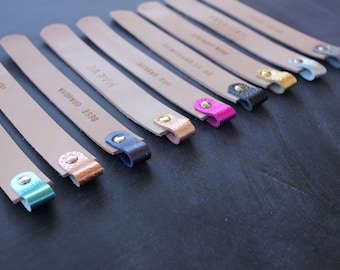 Handmade Bookmark, Book Club Gift, Leather Bookmark with Name, Personalized Bookmark, Book Marks Personalized, Leather Book Mark