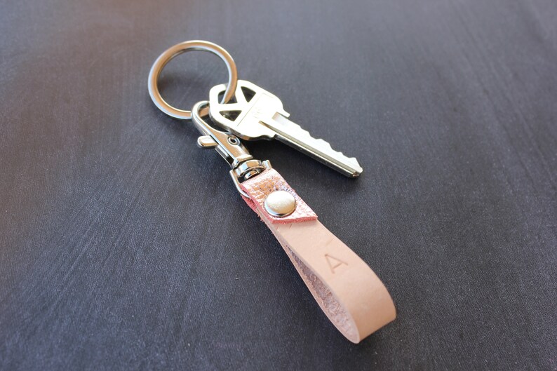 Initial Keychain Petite Personalized Keyring Cute Keychain Etsy