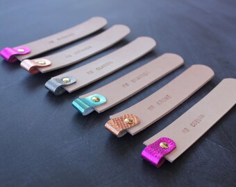Personalized Bookmarks for Teachers, Leather Bookmark Personalized, Teacher Gift, Handmade Bookmark for Books, Teacher Christmas Gifts