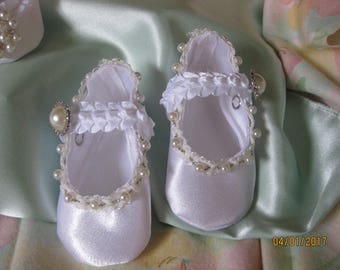 Baby Girl Christening Shoes