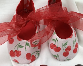 Cherries and more baby shoes