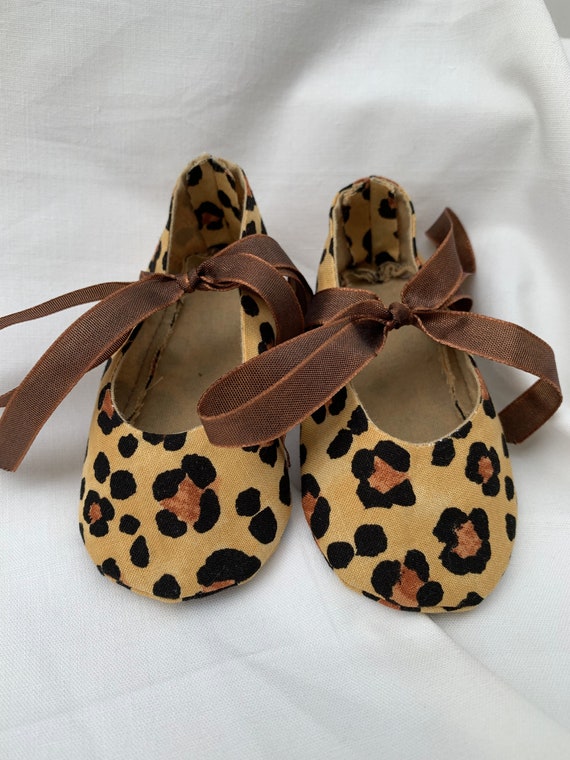 animal print baby shoes