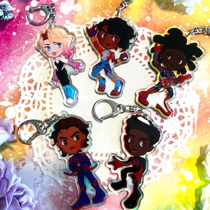 Across the Spiderverse Acrylic Charms
