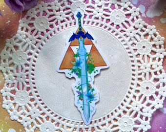 Legend of Zelda Master Sword Vinyl Sticker 4&quot;