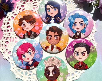 Arcane League of Legends 1.75” Buttons