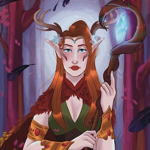 Critical Role | Keyleth of the Air Ashari - 11x17 Print