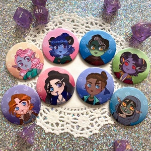 Critical Role | Mighty Nein 1.75” Buttons