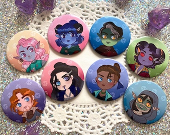 Critical Role | Mighty Nein 1.75” Buttons