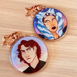 Star Wars Anakin and Ahsoka Charms Keychains | CLEARANCE