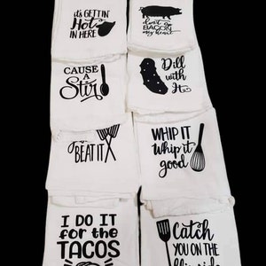 Funny, Kitchen Towel, Flour Sack Towels, Kitchen Decor, Hostess Gift, Kitchen Towels, Dish Towel, Song Lyric Towel, Kitchen Towel, Tea Towel image 9