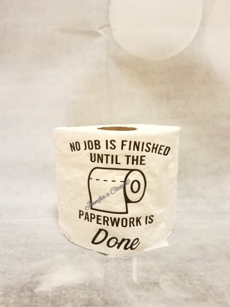 Funny Toilet Paper Roll Gag Gift Party Favor Retirement Etsy Gag My