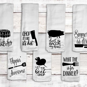 Flour Sack Towels, Funny Kitchen Towels, Christmas Gift, for Best Friend,