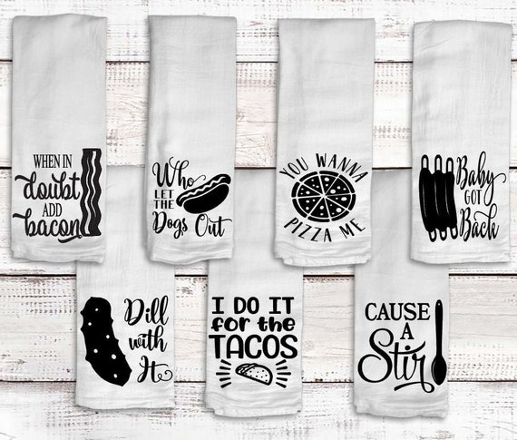 Funny, Kitchen Towel, Flour Sack Towels, Kitchen Decor, Hostess