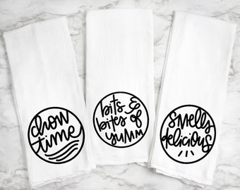 Funny Kitchen Towels, Tea Towels, Housewarming Gift, Funny Towels,  Gift For Mom, Wedding Gift, Hand Towel, Wedding Shower Gift