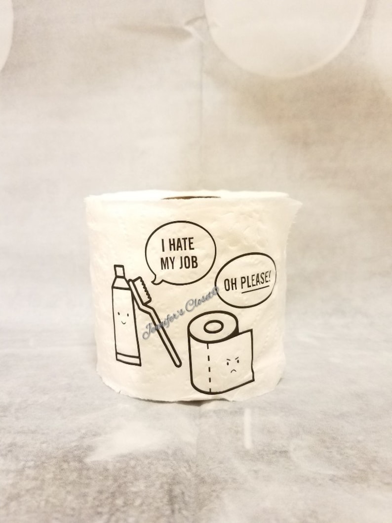 Funny Toilet Paper Roll Gag Gift Party Favor Retirement Etsy