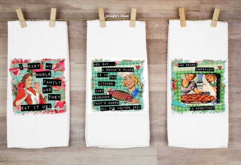 Bridal Shower Gift Kitchen Towels Kitchen Decor Dish Etsy