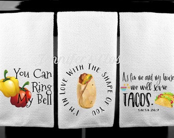 New Home Gift, Taco, Kitchen Towels