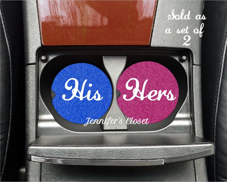 Car Coaster Car Accessories for her His & Hers Coaster set Etsy