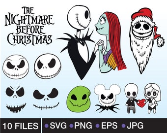 Download Jack Skellington Svg Etsy SVG Cut Files