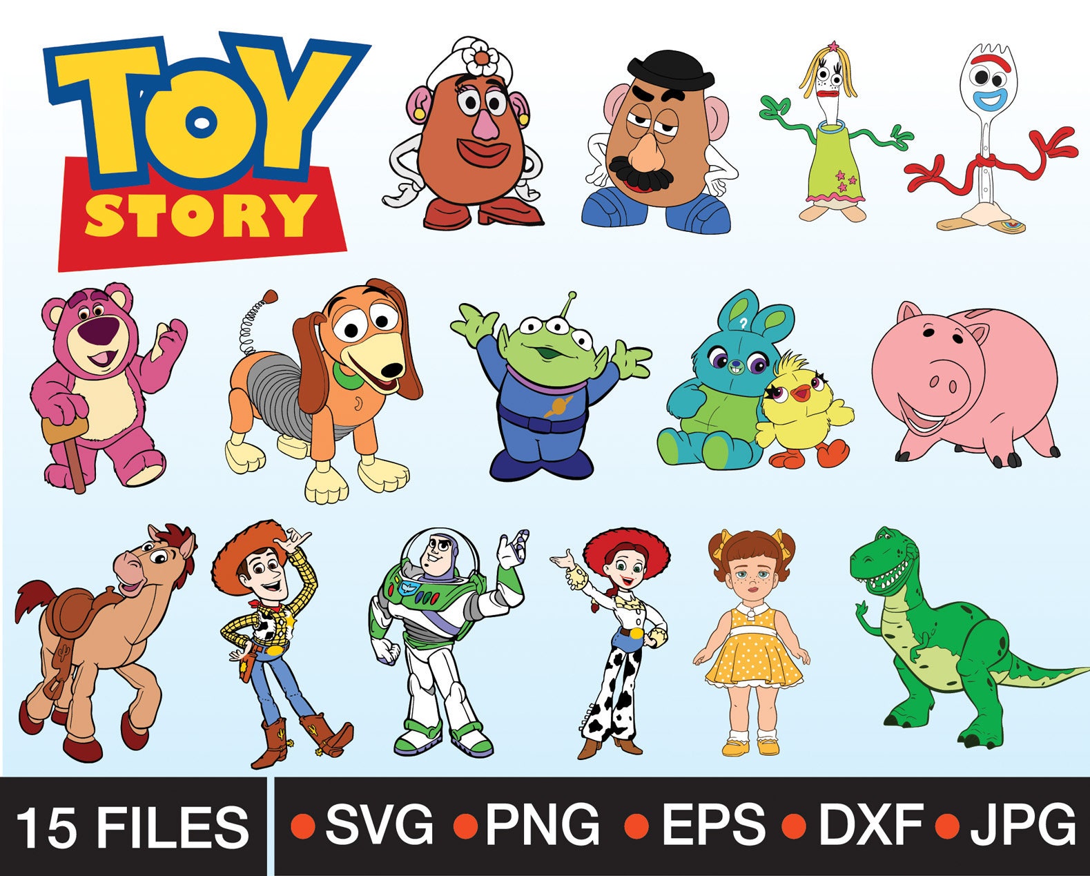 toy story characters clipart