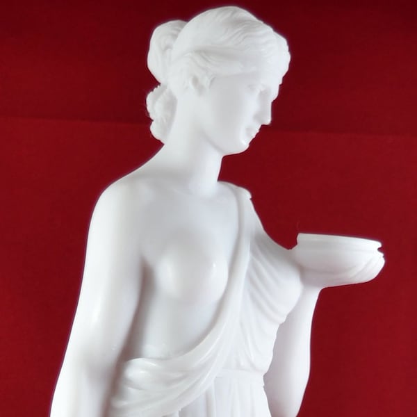 Hestia Statue: Greek Goddess of Home, Marble Cast (15 inch)