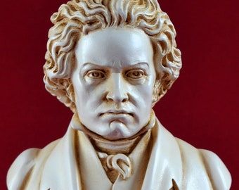 Beethoven Bust  Statue greek  aged patina  16 cm 6,3 inch