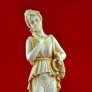 Persephone Goddess Queen of the Underworld greek aged patina statue 6,3 inches ( 16 cm ) free shipping tracking