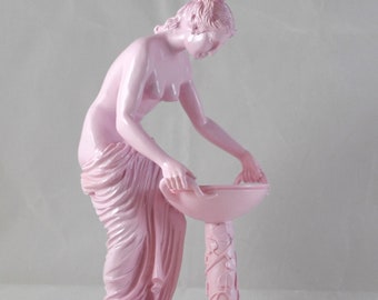 Hestia goddess of house greek statue pink figure NEW 23cm - 9 inch