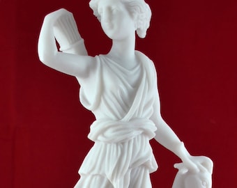 Artemis Diana Goddess of Nature Hunt Deer Greek Statue Free Shipping - Tracking