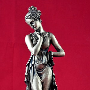 Persephone Goddess Queen of the Underworld Gold Patina greek  statue 10 inches