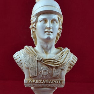 Alexander The Great Bust Greek Statue 7,5 inch aged patina