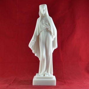 Jungfrau Maria Mutter von JESUS Madonna Weiß Statue 27 cm (10,7 Zoll)