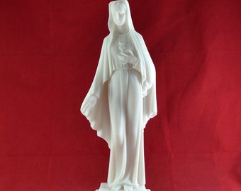 Vierge Marie Mère de JÉSUS Vierge Statue blanche 27 cm (10,7 pouces)