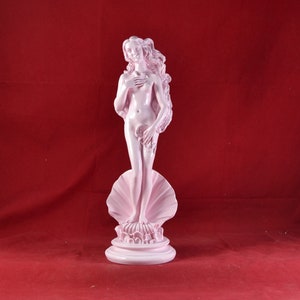 Rising Venus Greek Goddess Sculpture Aphrodite Statue Pink 10 inch 26 cm