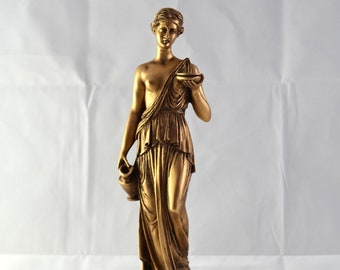 Hestia déesse de la maison famille statue grecque statue grecque or 9,5 pouces nouveau