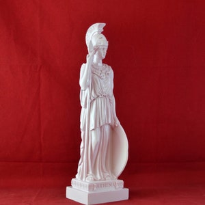 Athena Wisdom Goddess Greek Mythology Pink statue 10 inches