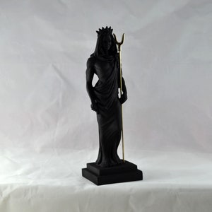 Statue Hadès, Pluton, Dieu noir des enfers, 21 cm 8,2 pouces