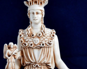 athena minerva pallas greek statue figure NEW patina