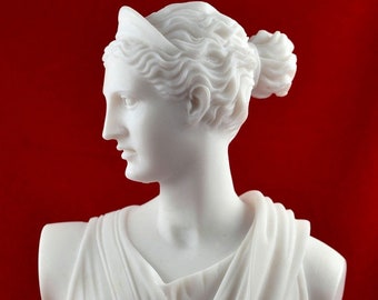 artemis diana bust greek statue nature moon goddess NEW