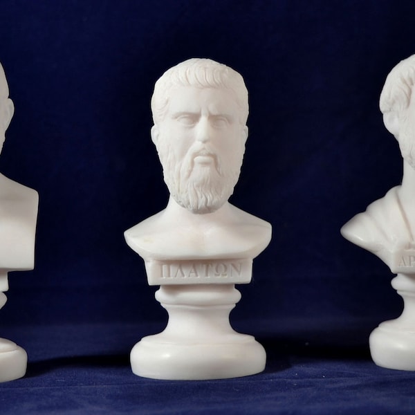 Socrates ,  Plato, Aristotle  Bust greek Great Philosophers Set  NEW Free shipping-Tracking