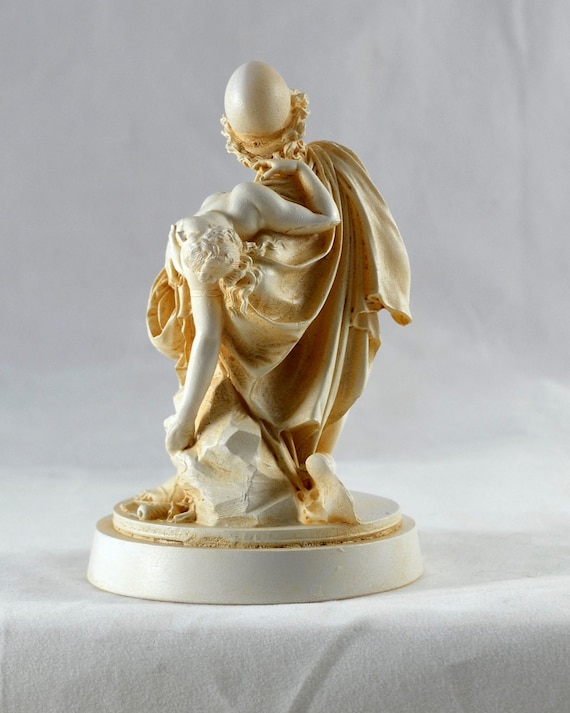 アレスとアフロディーテ（マルスとビーナス）彫刻大理石経年緑青彫像12