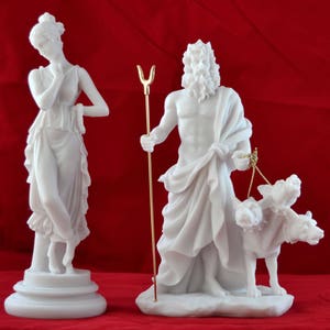 Persephone Goddess Queen of the Underworld  and Hades greek mythology statue 10 inches