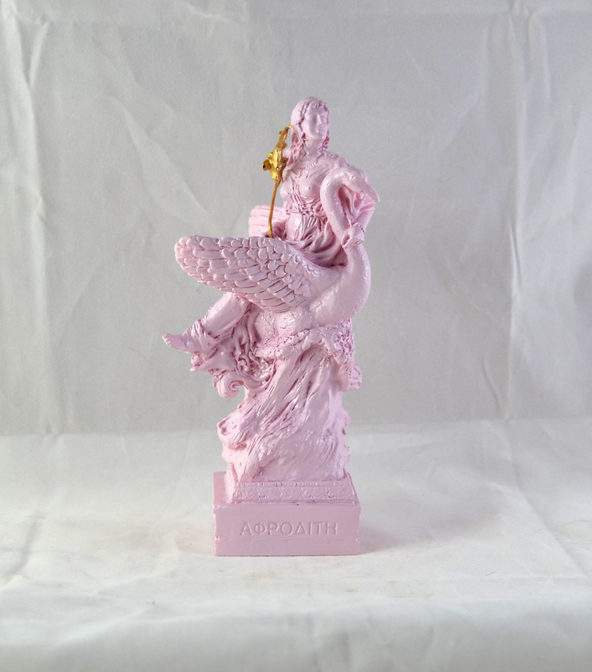 aphrodite様♡*.スワロフスキー♡ Venus Greek Goddess Aphrodite Swan Statue Pink Golden Flower 16 Cm