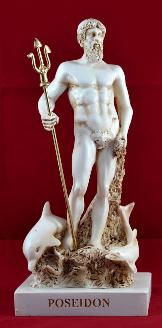 Poseidon greek statue sea god NEW Greek Mythology